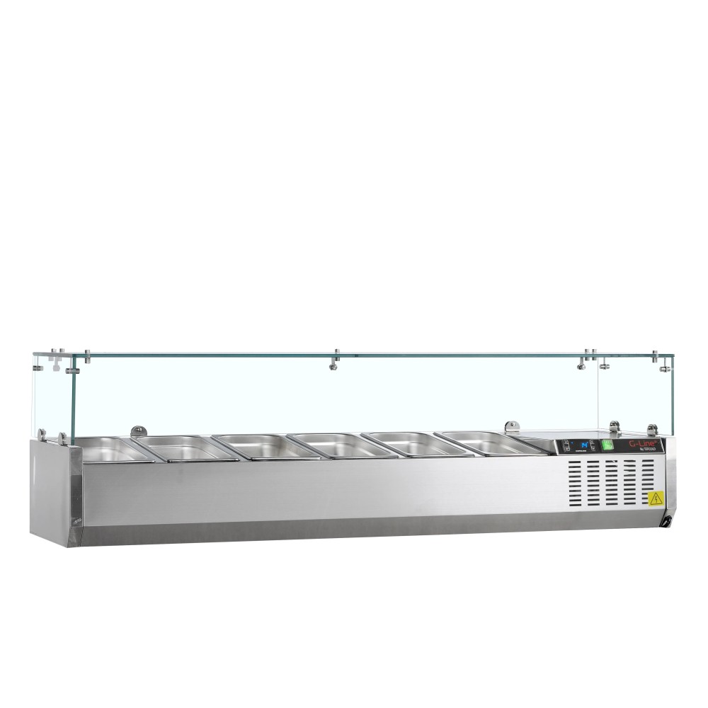 Vitrine réfrigérée moderne GVC 7xGN1/4