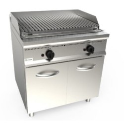 Lavastone ribbed gas griddle with cabinet L7/BS2BC