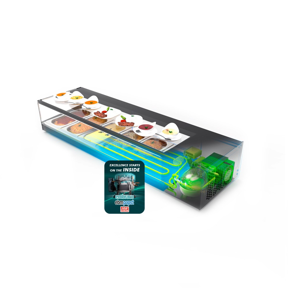 Eleganta aukstā vitrīna LOGIC VTLG6