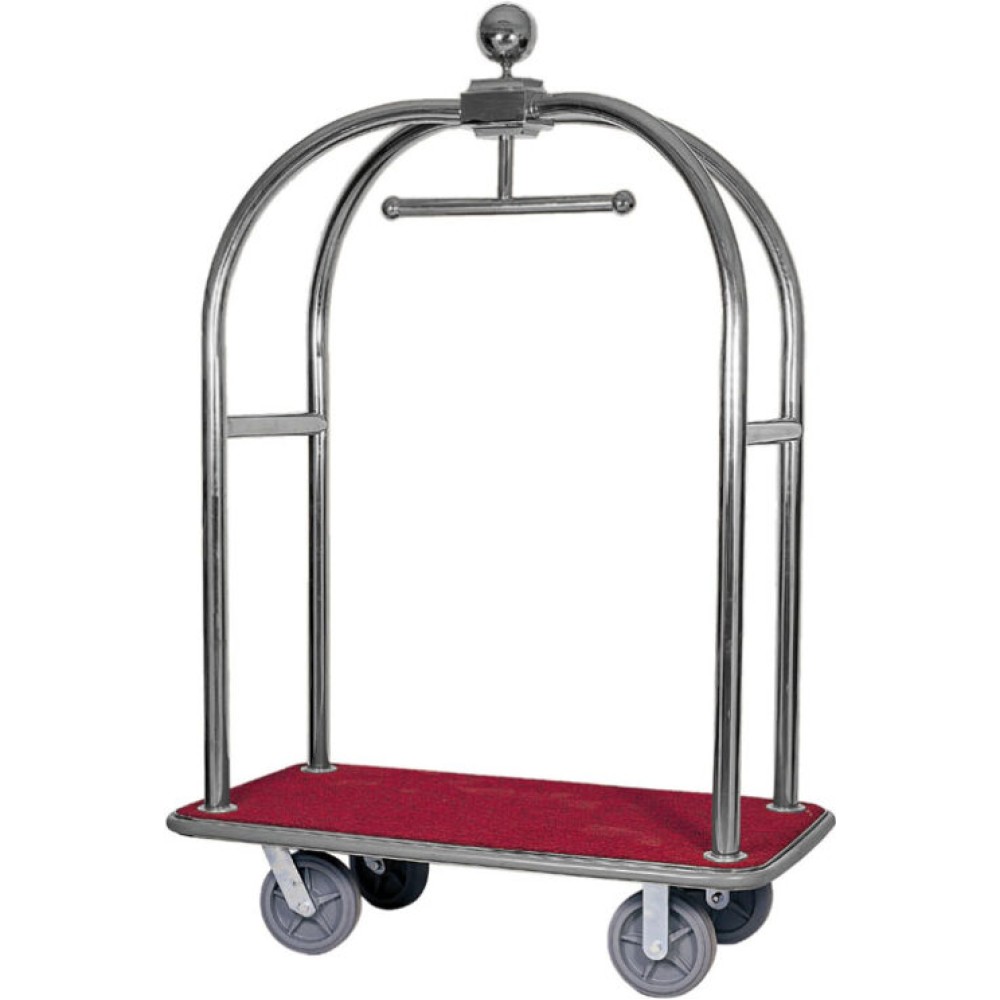 Chariot à bagages premium en acier inoxydable Chariot à bagages premium en acier inoxydable