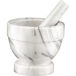 Marble mortar with pestle