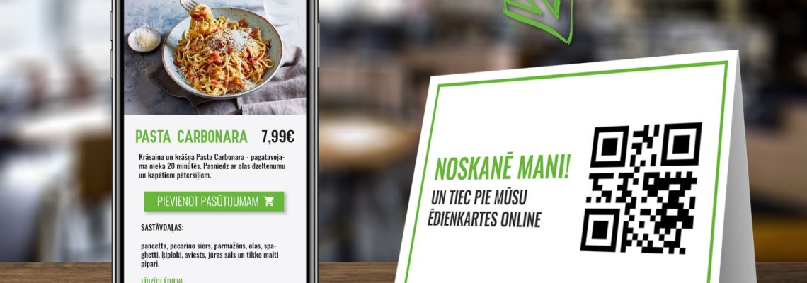 Restorano QR kodo meniu Restorano QR kodo meniu