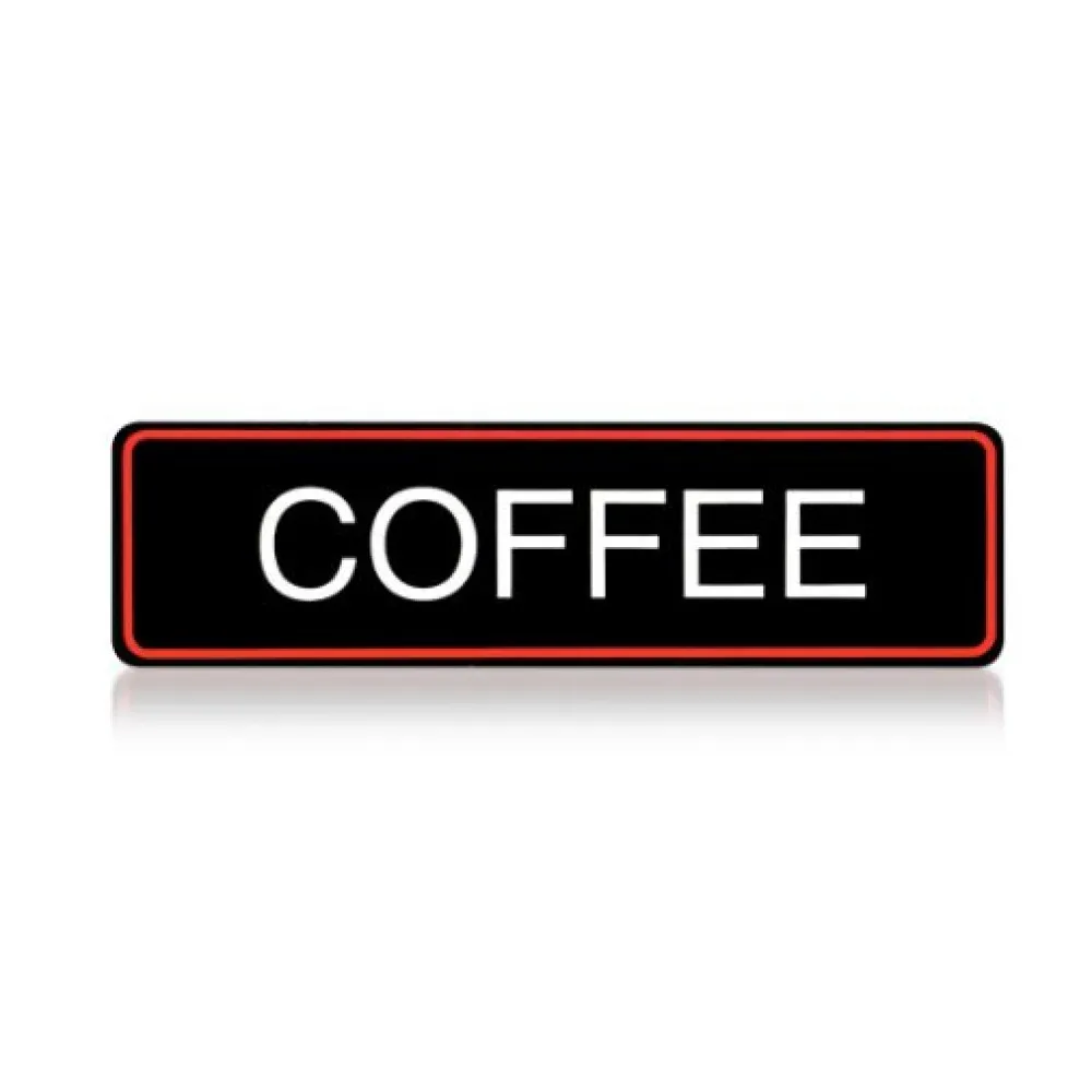 Étiquette décorative pour machines à café