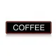 Étiquette décorative pour machines à café