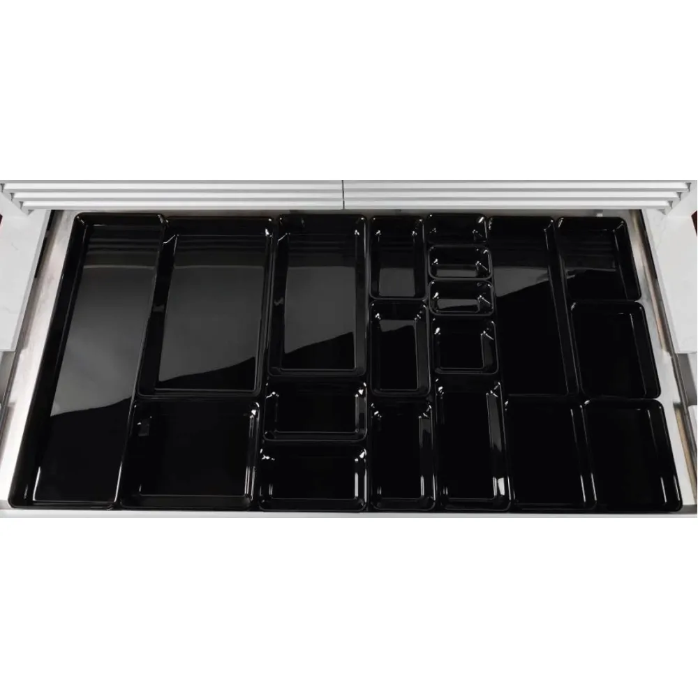Polimetilmetakrilato GN 1/1 80 mm Plexi indas Juoda (A00016756)