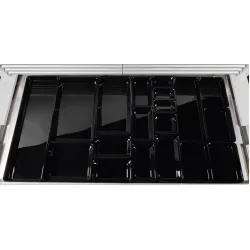 Polimetilmetakrilato GN 1/5 20 mm Plexi indas Tamsiai dūminis