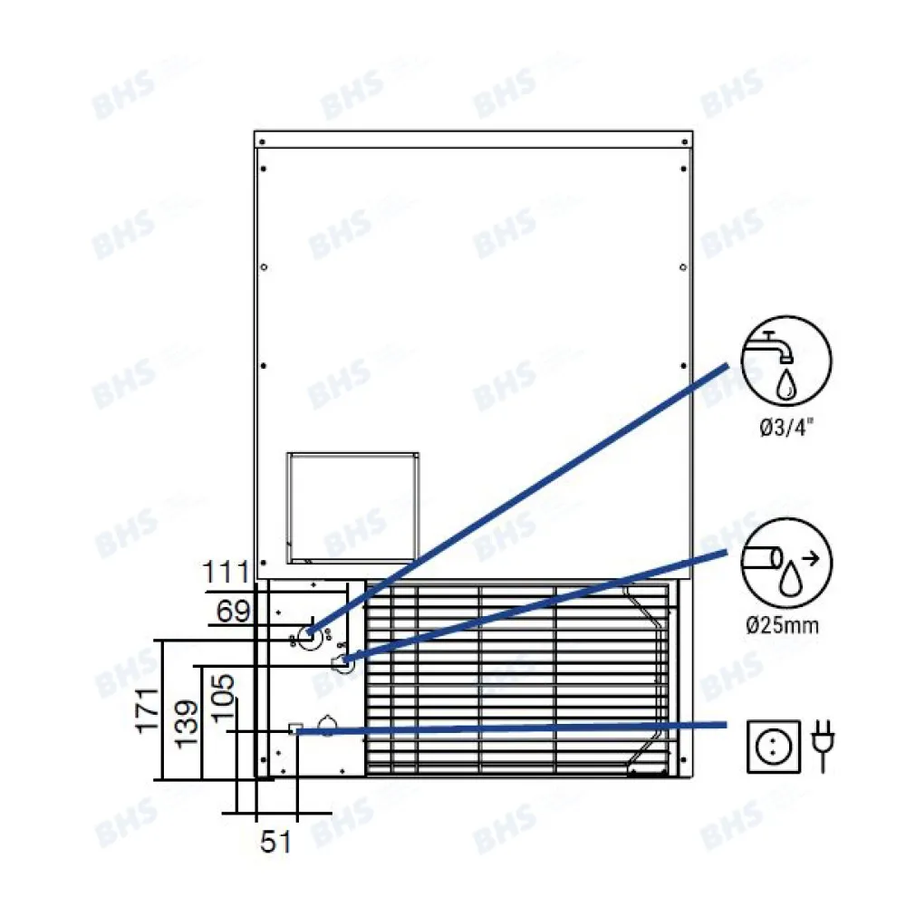 Commercial Ice Maker FHD70 - Perfect for Your Business