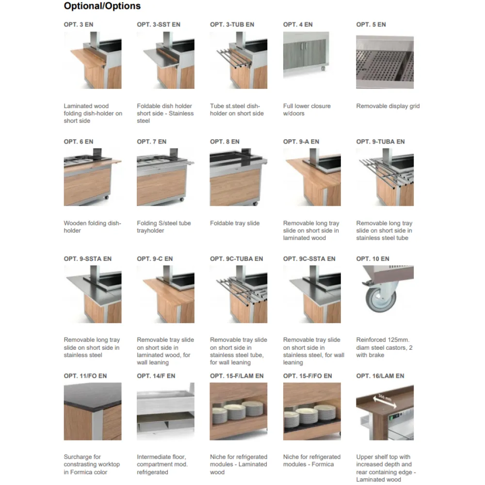 Athena 6-Compartment Cold Buffet Station