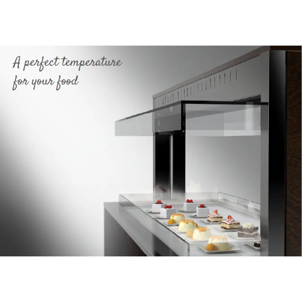 Athena Halogen Heated Buffet Table with Sneeze Guard