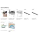 Chariot Bain-Marie avec Lampes Halogènes 2 GN