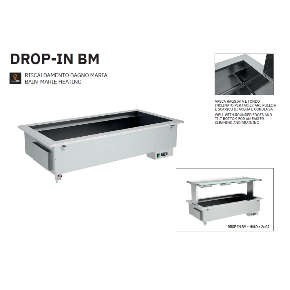 Bain-Marie Drop-In Heating Well 4GN