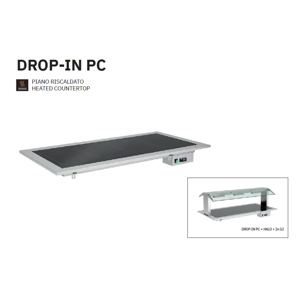 Commercial Grade Heated Drop-In Countertop Commercial Grade Heated Drop-In Countertop