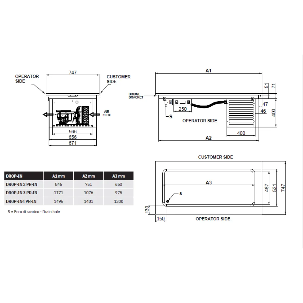 Versatile Stainless Steel Drop-In Cooler Versatile Stainless Steel Drop-In Cooler