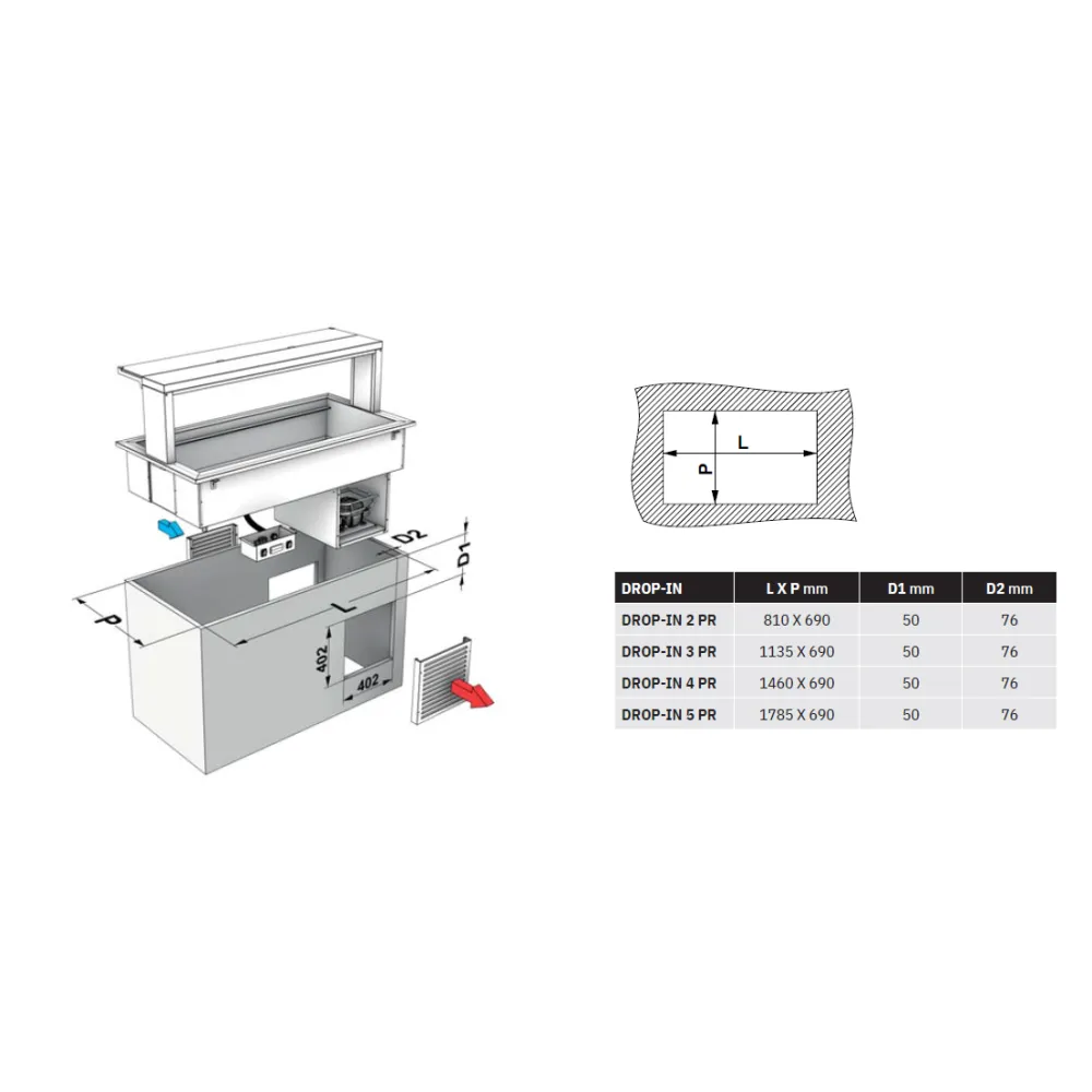 ProChef Refrigerated Countertop Drop-In ProChef Refrigerated Countertop Drop-In