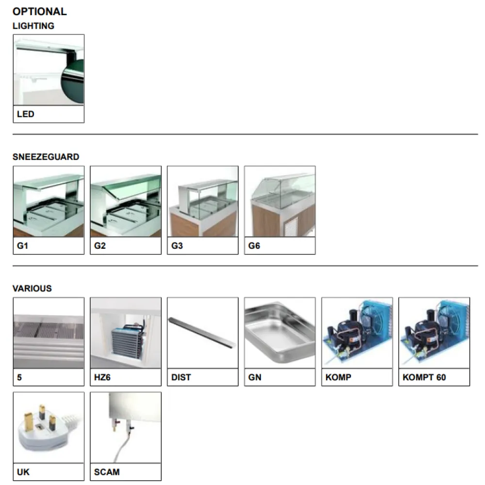 Aukstais Marmīts DROP-IN-3R - 3 GN 1/1 Aukstais Marmīts DROP-IN-3R - 3 GN 1/1