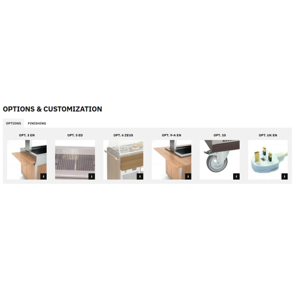 Elegant Buffet Trolley GIUNONE RV