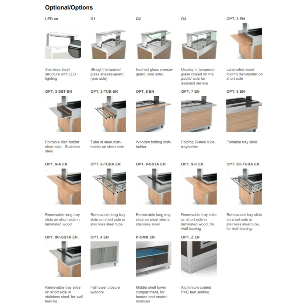 Versatile Omnia Buffet with Refrigeration