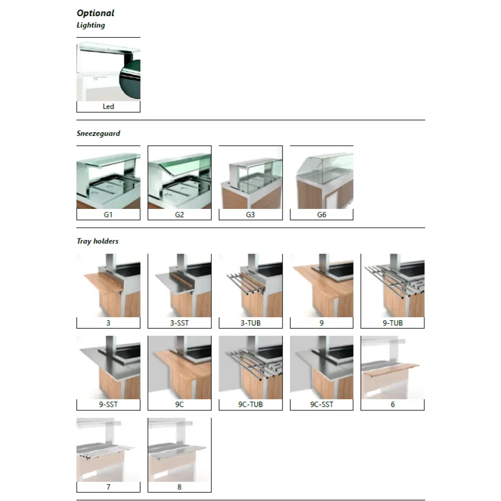 Refrigerated Self-Service Buffet with Premium Worktop