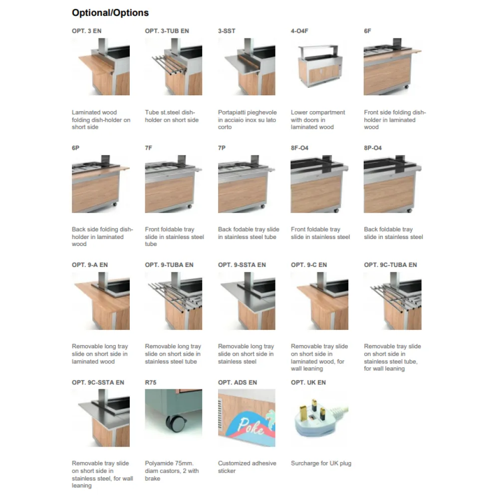 Ventileeritud vitriin avatud riiulitega - Omnia 4DSP