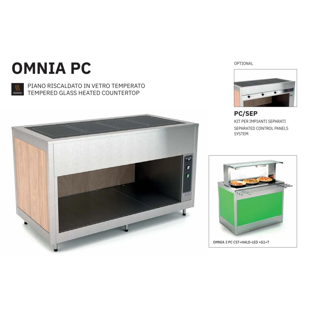 Chic Buffet Station with Heated Glass Top