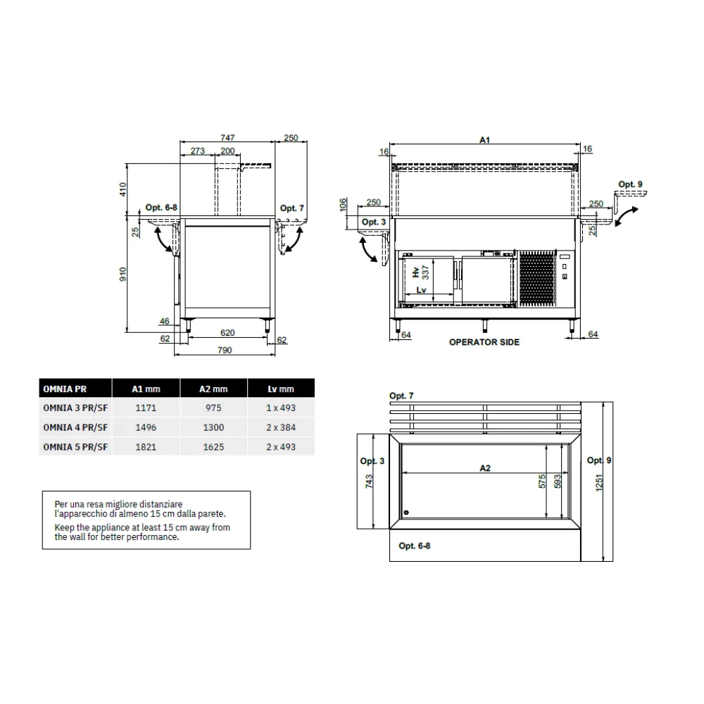 Refrigerated Self-Service Buffet with Premium Worktop