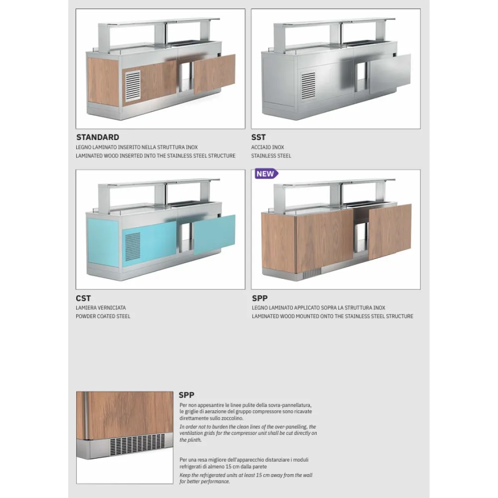 Omnia 4BM Elite Buffet Heater with Custom Finishes