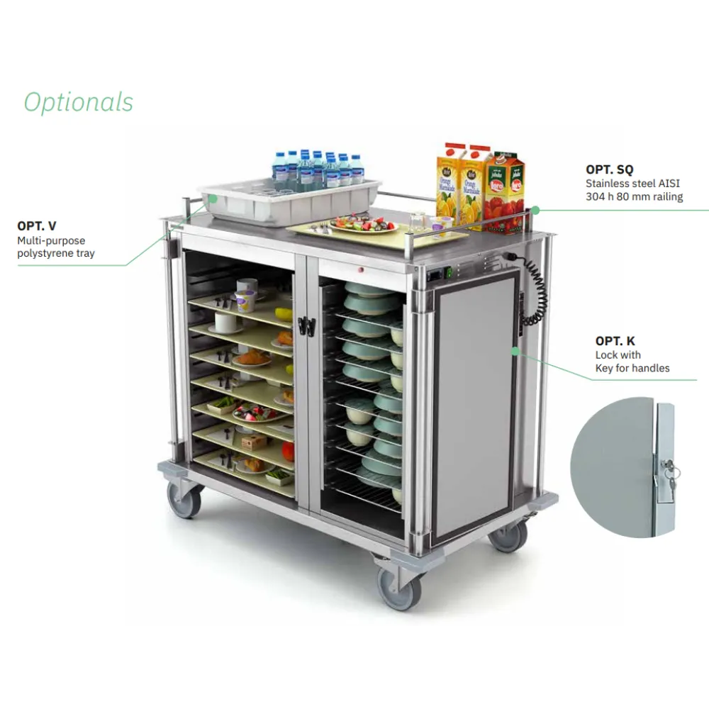 Double Compartment Meal Distribution Cart - ThermoCare Double Compartment Meal Distribution Cart - ThermoCare