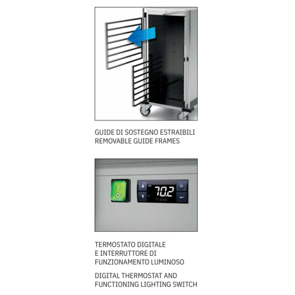 Mobile Stainless Steel Hot Cabinet - Thermovega