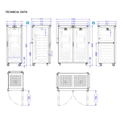 Vienvietė šildoma banketinė spintelė