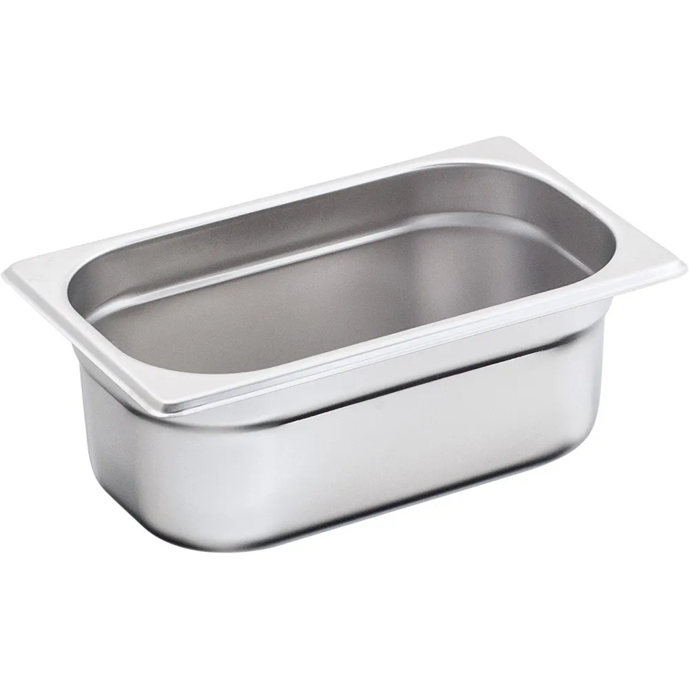 Professional GN1/4 Stainless Steel Storage Container - 65 mm Height Professional GN1/4 Stainless Steel Storage Container - 65 mm Height