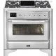 Cuisinière Ilve 90 cm avec Feux Gaz et Induction