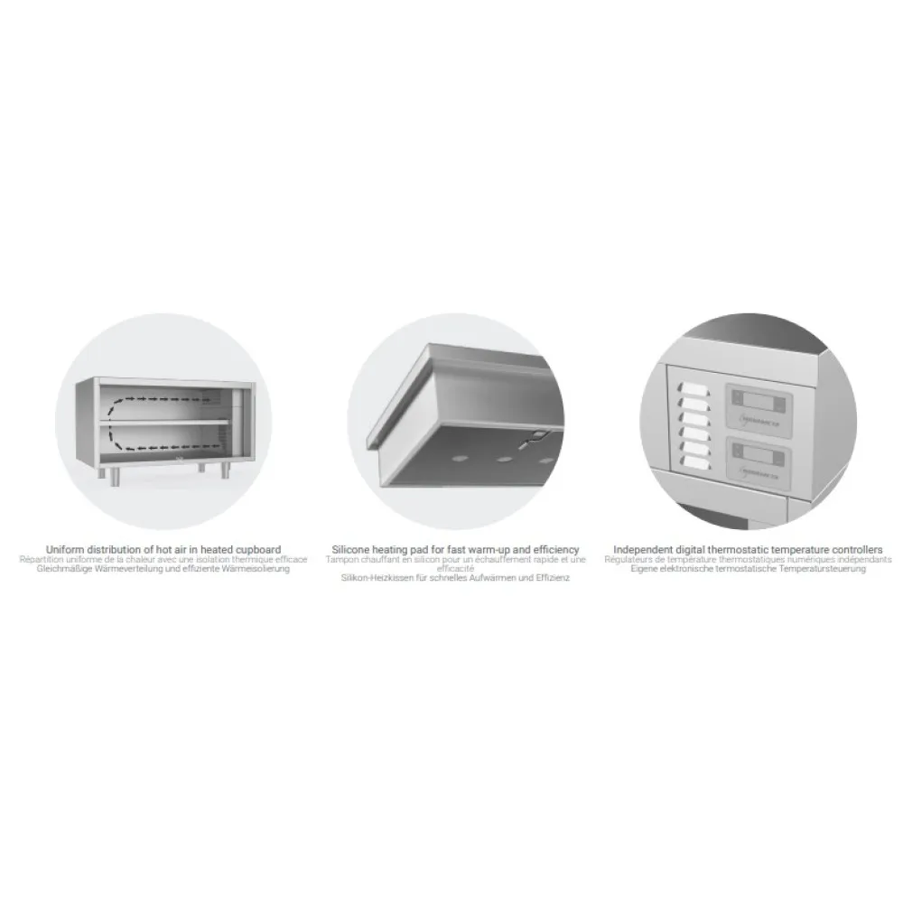 Commercial Bain Marie Heated Cupboard