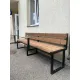 Contemporary Outdoor Seating Bench with Tables
