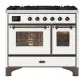 Ilve Majestic MD106DNE3 - Элитная 100 см плита с духовым шкафом
