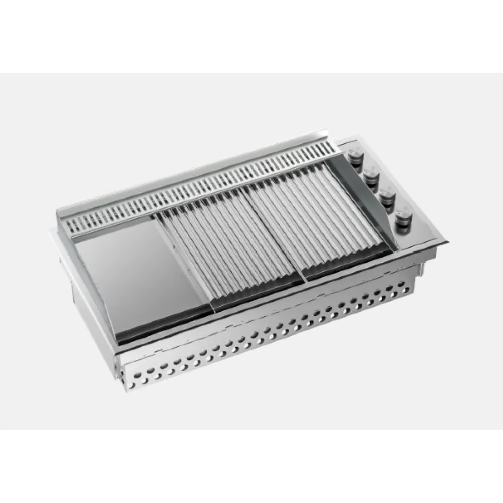 Barbecue intégré de jardin 100 cm - modèle Pro