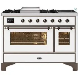 Ilve Majestic M12FIDNE3 120cm 4 degli+dubulta indukcijas zona+dubulta cepešzona