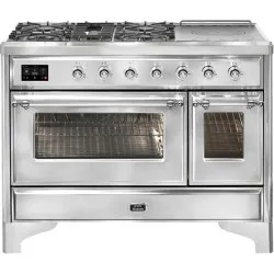 Ilve Majestic M12SDNE3 120cm 6 degļi + 1 paplašināta gatavošanas zona