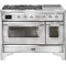 Ilve Majestic M12SDNE3 120 см 6 конфорок + 1 расширенная зона приготовления