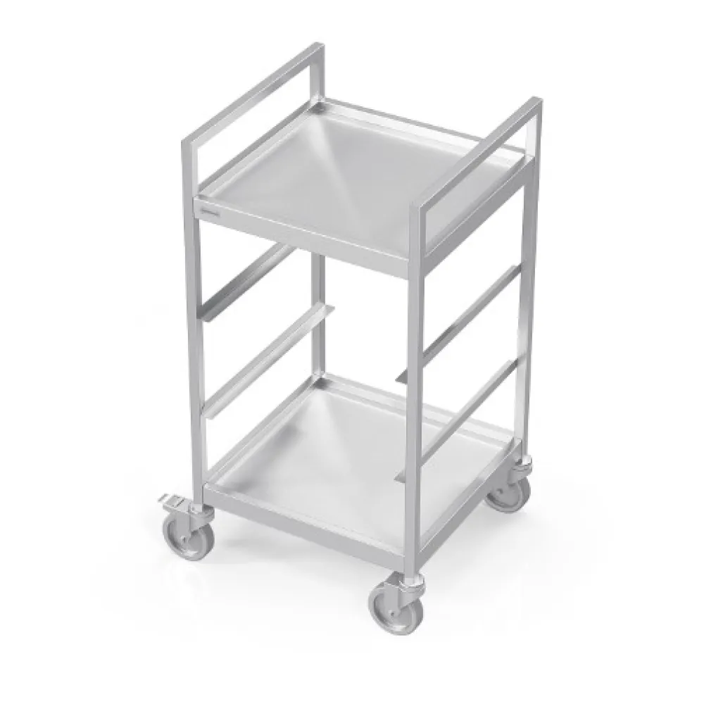 Versatile Stainless Steel Dish Basket Cart