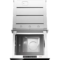 Blizgaus juodo grūdinto stiklo įmontuota vakuuminio pakavimo mašina 60 cm Ilve VM615S