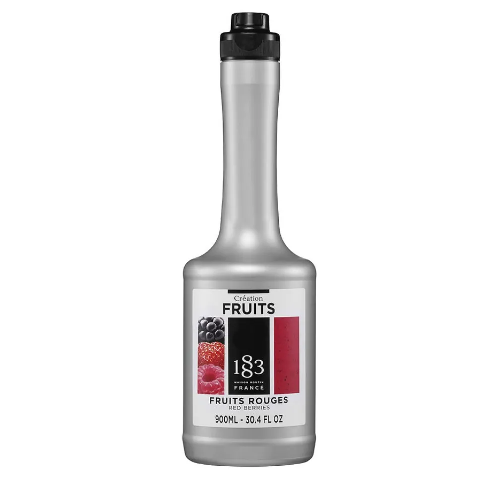 Natūralios raudonųjų uogų piurė 0.9L