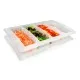 4-Compartment Food Organizer Box with Lid GN 1/1