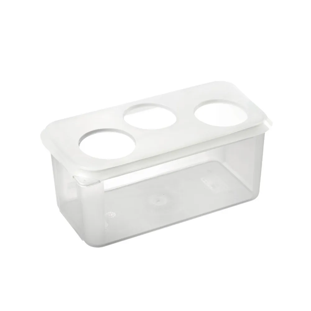 Compact Sauce Dispenser Holder with Three Sections