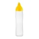 Yellow 500ml Sauce Dispenser with Non-Drip Technology