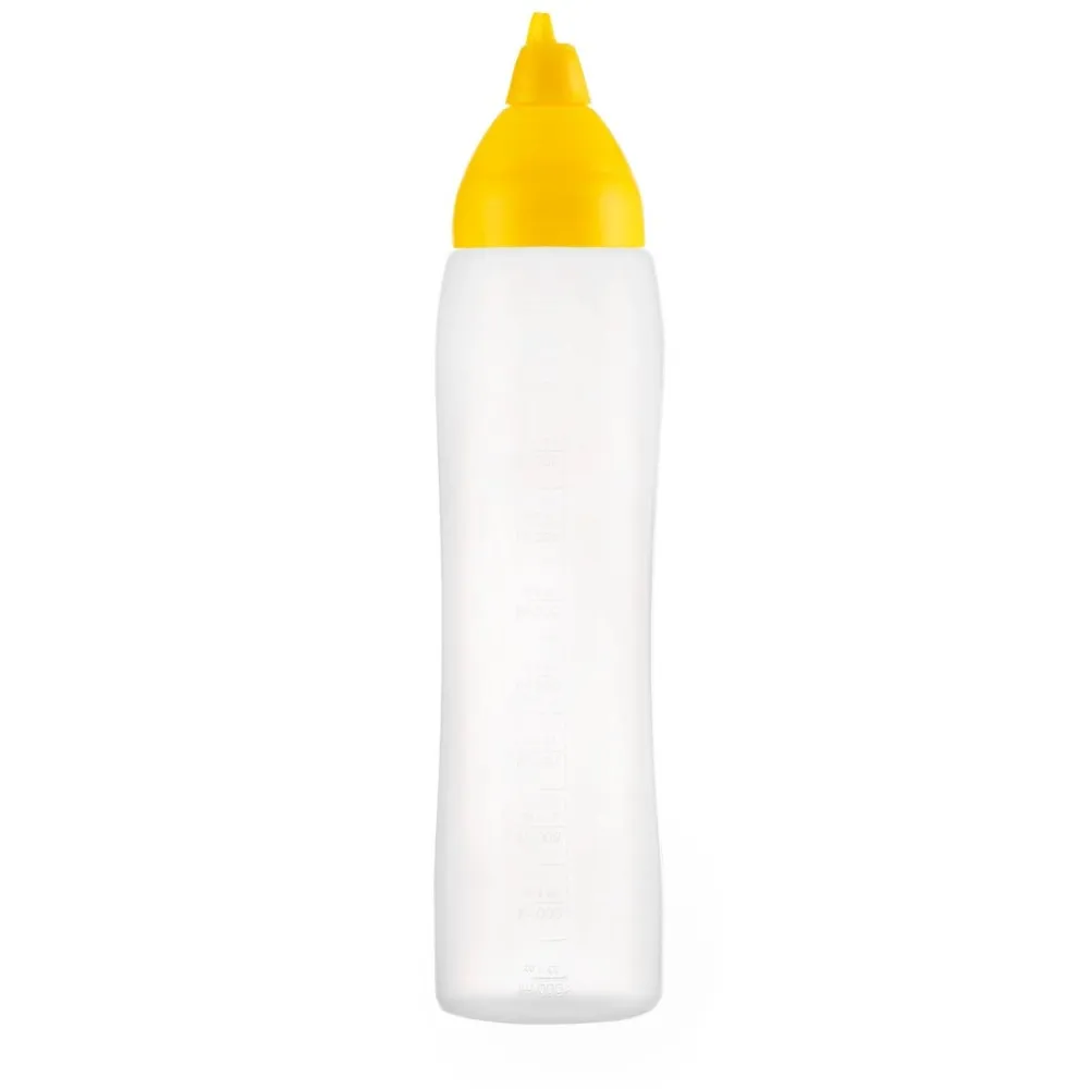Praktiškas geltonas padažų dozatorius 1000 ml