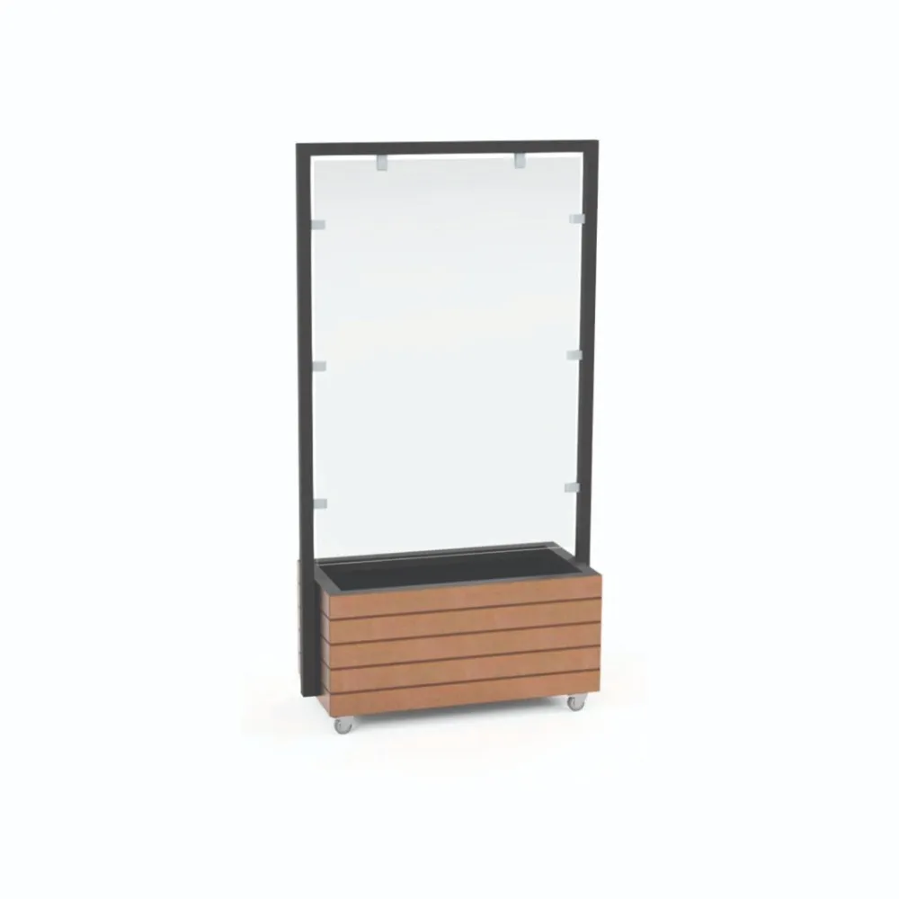 Stylish Portable Divider Screen with Flower Pot Functionality Stylish Portable Divider Screen with Flower Pot Functionality