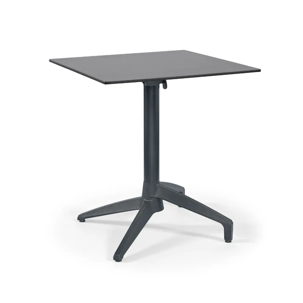 Gemini saliekamais galds 70x70 cm Antracīta krāsā