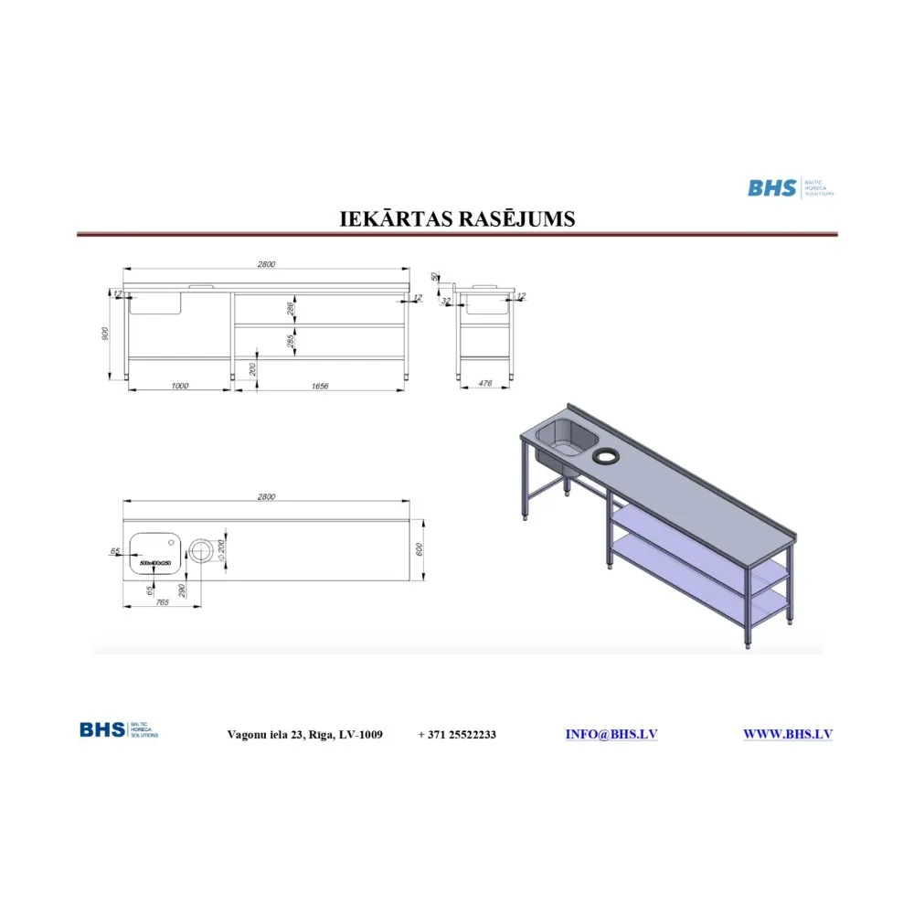 Multi-Function Work Table with Sink NN43
