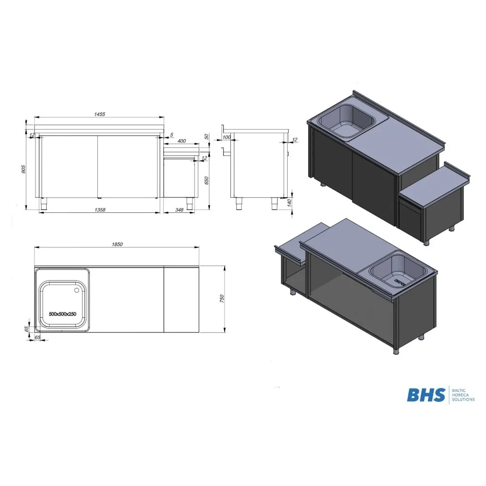 Versatile Kitchen Workstation with Sink NN73