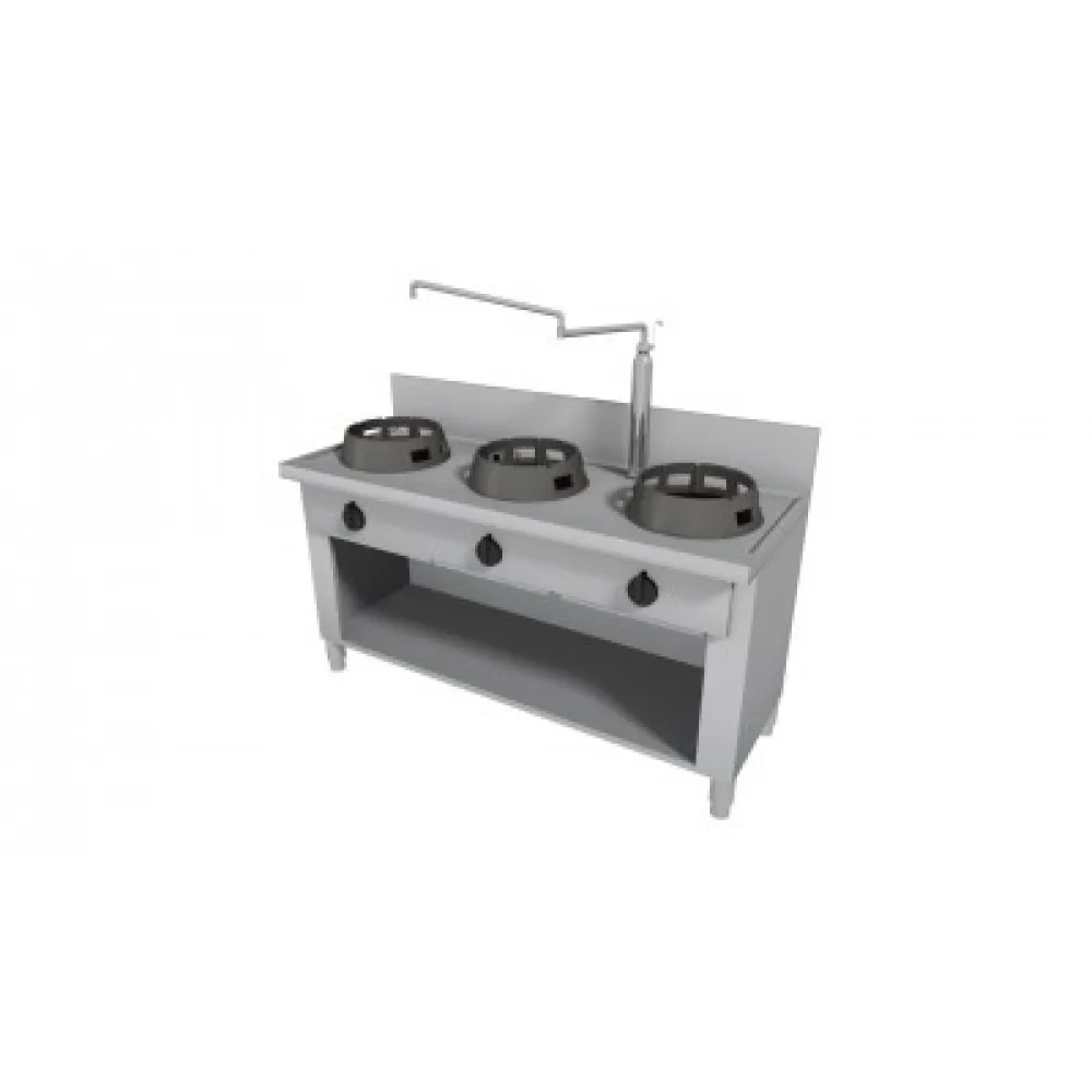 High-Efficiency Wok Gas Cooking Station